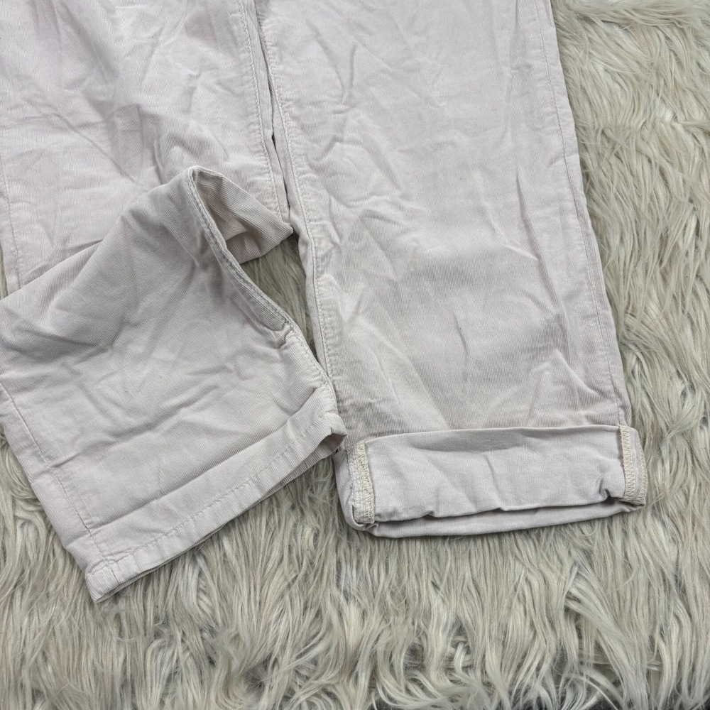 NWT Current Elliott Women's 28 Stone Beige Fling Boyfriend Pant Light Corduroy - Picture 2 of 9